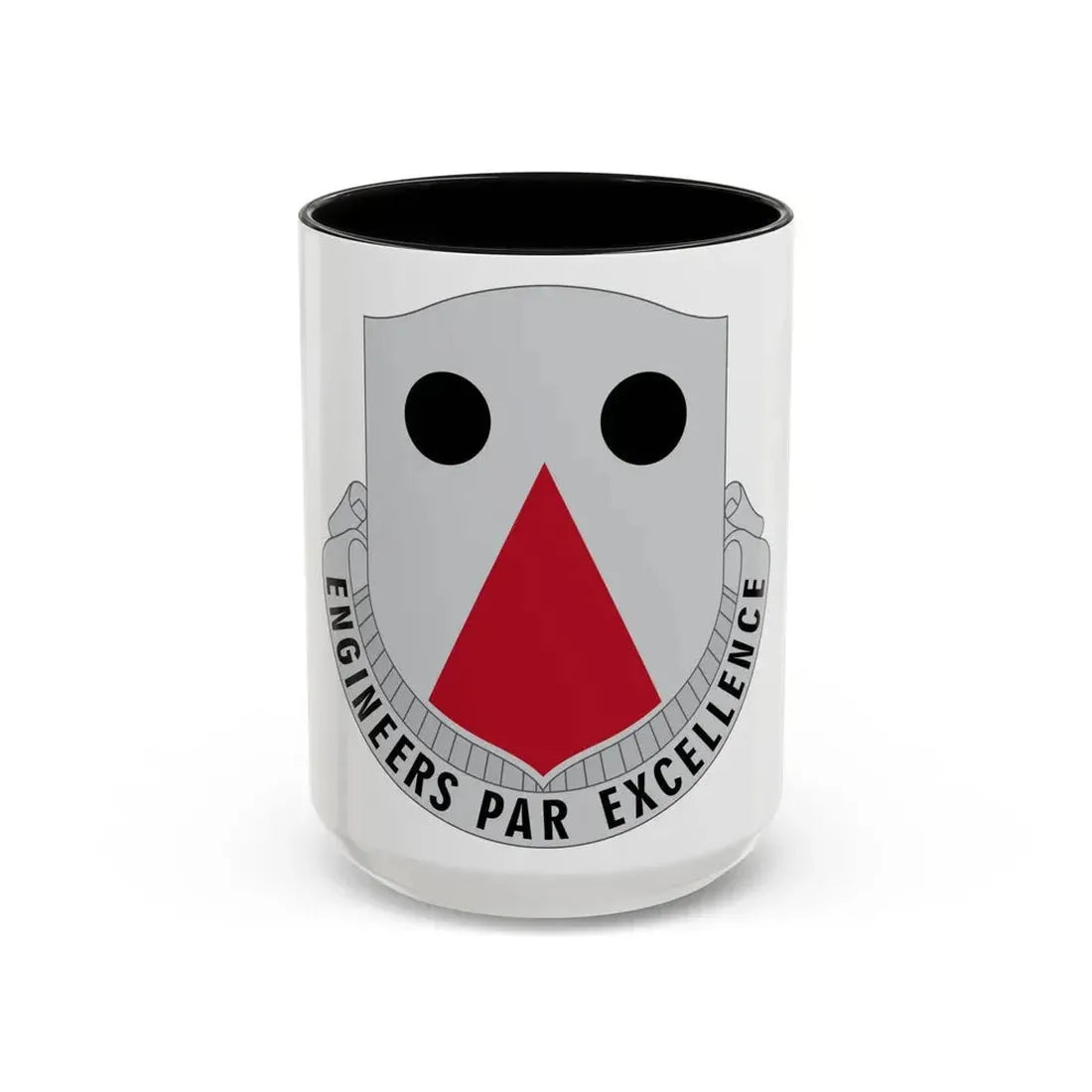980 Engineer Battalion (U.S. Army) Accent Coffee Mug 15oz Black - Go Mug Yourself