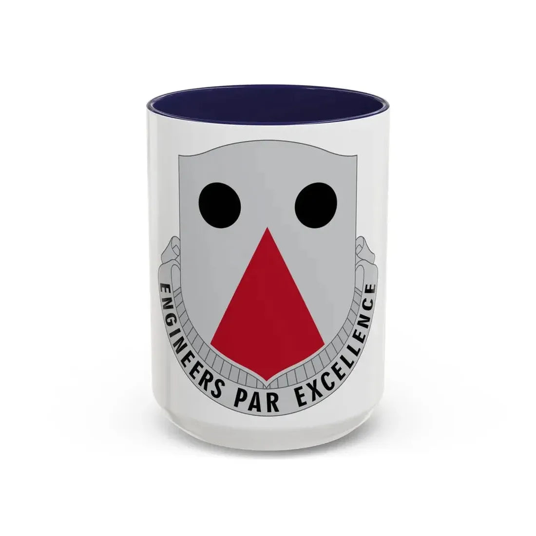 980 Engineer Battalion (U.S. Army) Accent Coffee Mug 15oz Navy - Go Mug Yourself
