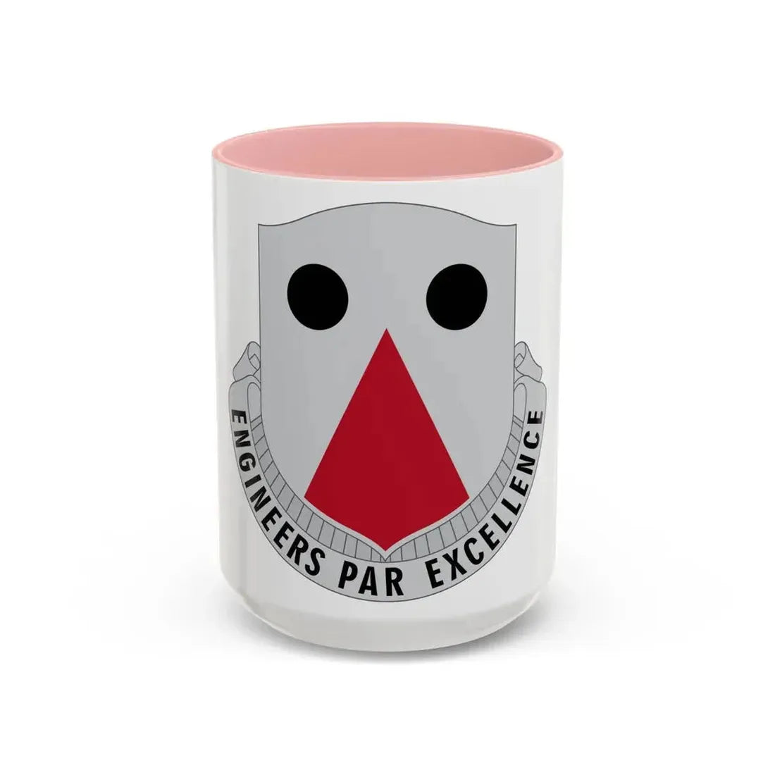 980 Engineer Battalion (U.S. Army) Accent Coffee Mug 15oz Pink - Go Mug Yourself