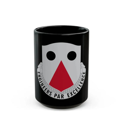 980 Engineer Battalion (U.S. Army) Black Coffee Mug 15oz - Go Mug Yourself