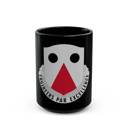 980 Engineer Battalion (U.S. Army) Black Coffee Mug 15oz - Go Mug Yourself