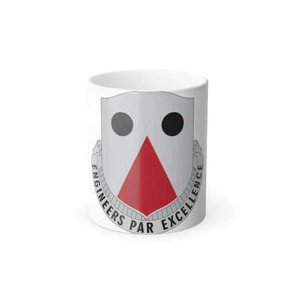 980 Engineer Battalion (U.S. Army) Color Changing Coffee Mug 11oz - Go Mug Yourself