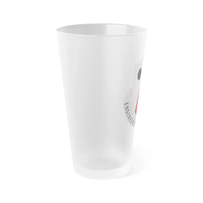 980 Engineer Battalion (U.S. Army) Frosted Pint Glass 16oz - Go Mug Yourself
