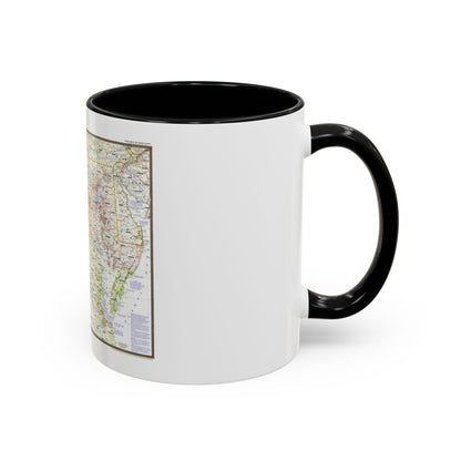 USA - Round About the Nation's Capital (1956) (Map) Accent Coffee Mug