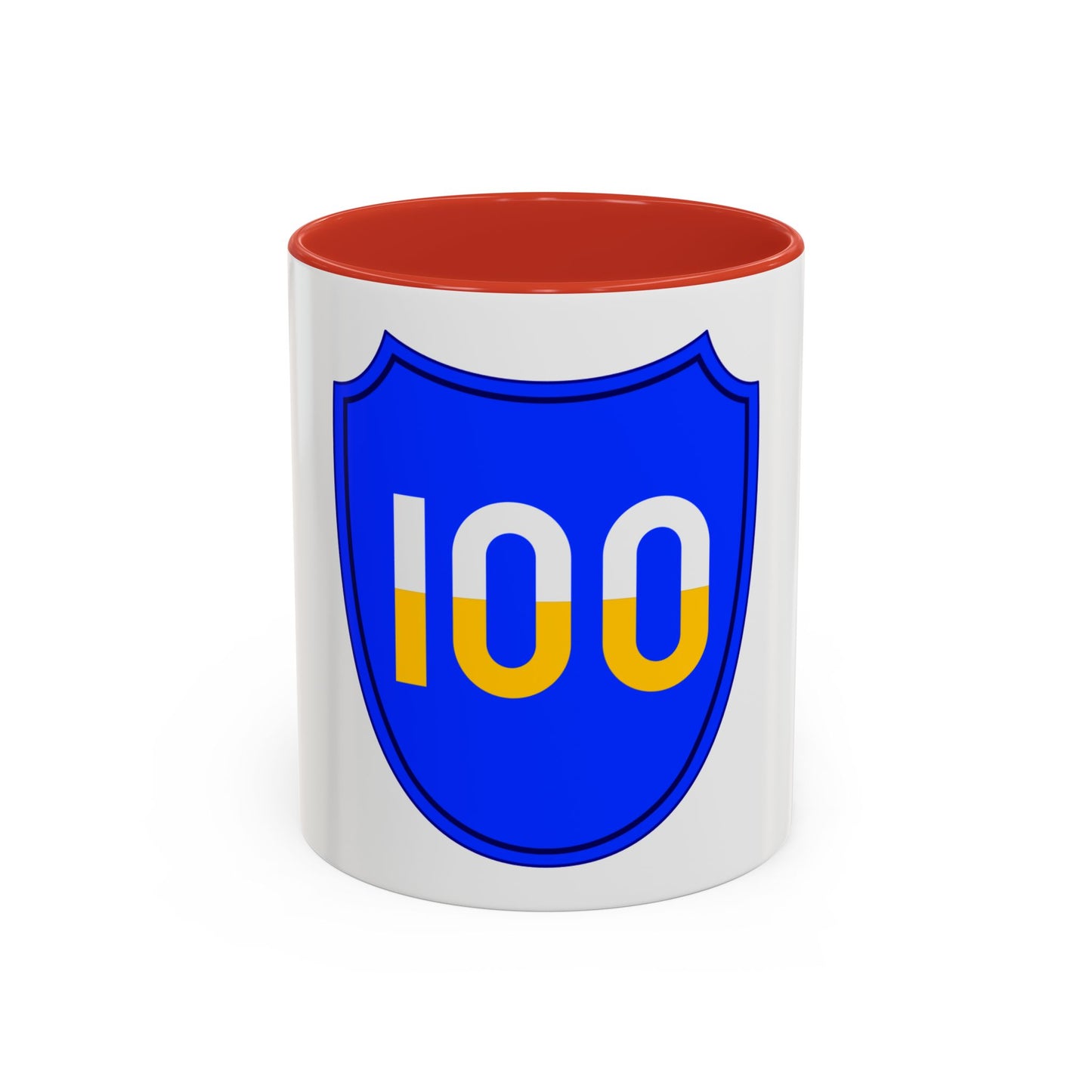 100th Infantry Division SSI (U.S. Army) Accent Coffee Mug