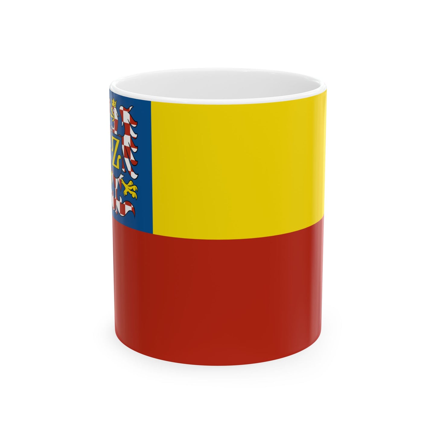 Flag of Znojmo Czech Republic - White Coffee Mug-11oz-Go Mug Yourself