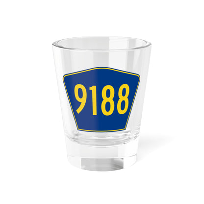 PR secondary 9188 (Puerto Rico) (Road Sign) Shot Glass 1.5oz