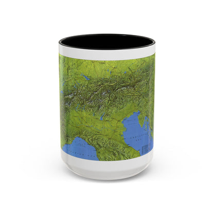 Alps, The (1985) (Map) Accent Coffee Mug