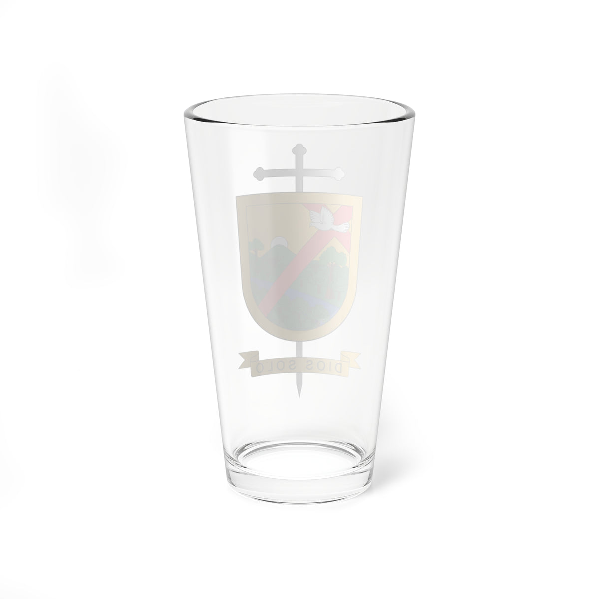 Escudo del Vicariato de Puerto Gaitán (Colombia) (Coat of Arms) Pint Glass 16oz