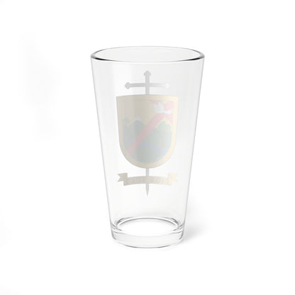 Escudo del Vicariato de Puerto Gaitán (Colombia) (Coat of Arms) Pint Glass 16oz