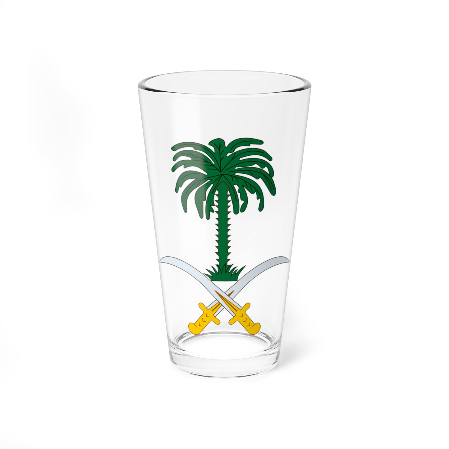 Emblem of Saudi Arabia (Saudi Arabia) (Coat of Arms) Pint Glass 16oz