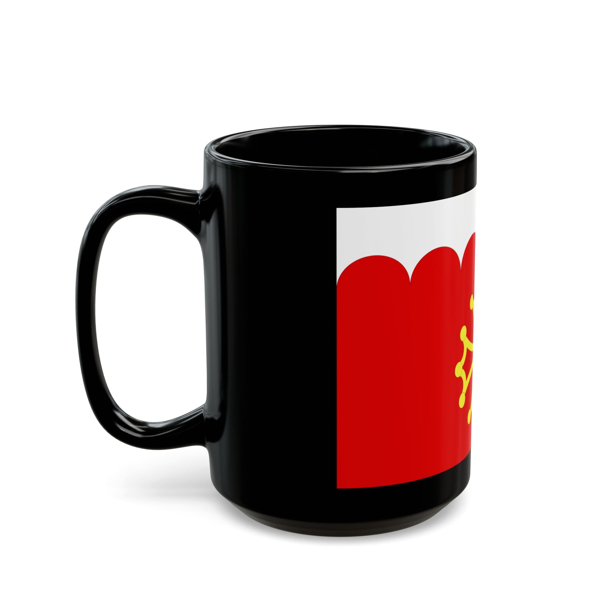 Flag of Gard France 2 - Black Coffee Mug-Go Mug Yourself