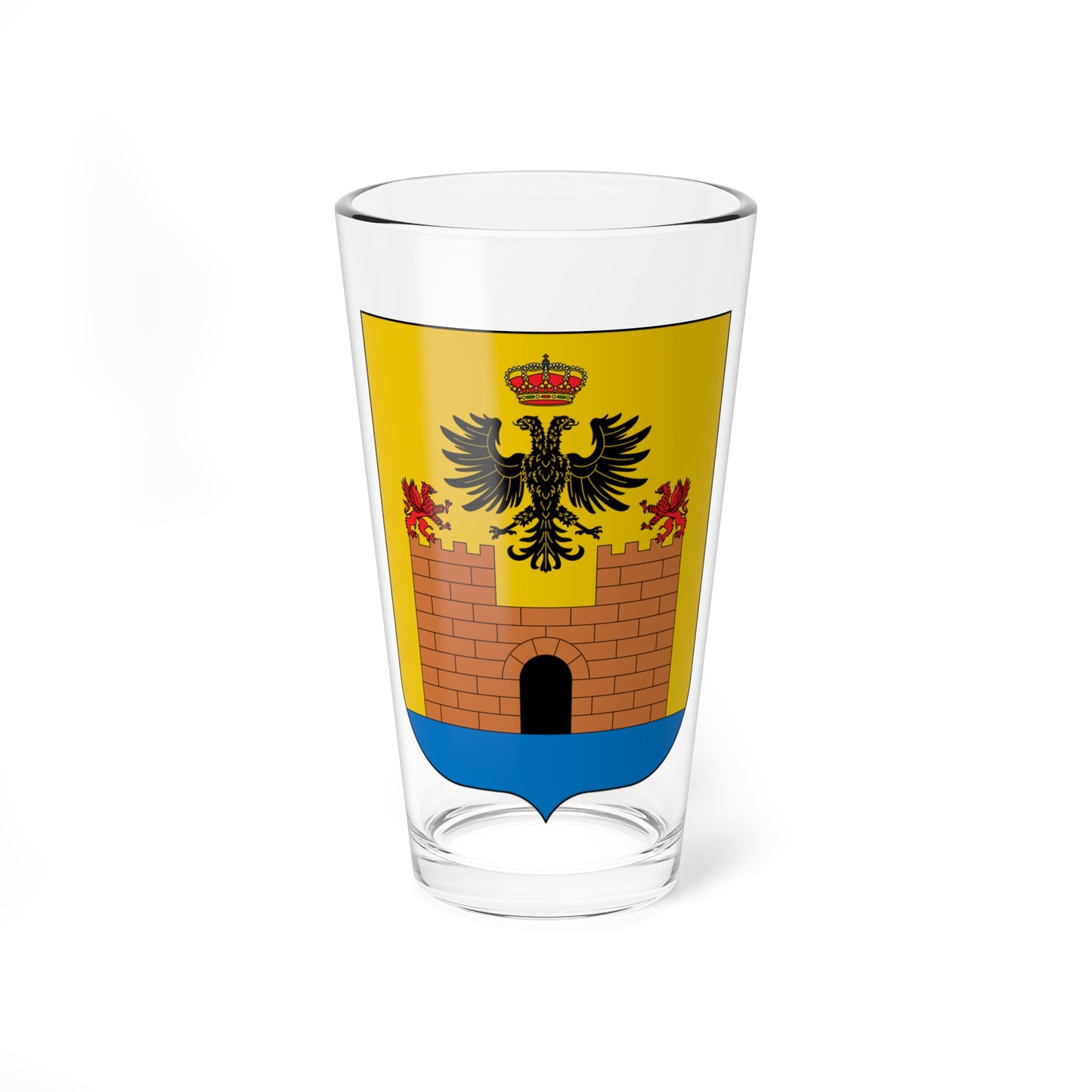 Escudo de Alcudia Islas Baleares (Spain) (Coat of Arms) Pint Glass 16oz