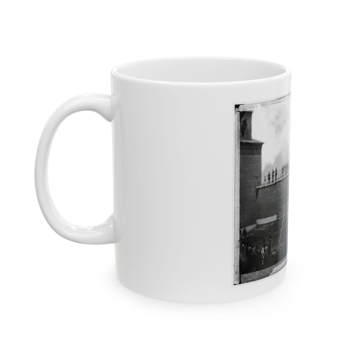 Washington, D.C. Adjusting The Ropes For Hanging The Conspirators (U.S. Civil War) White Coffee Mug