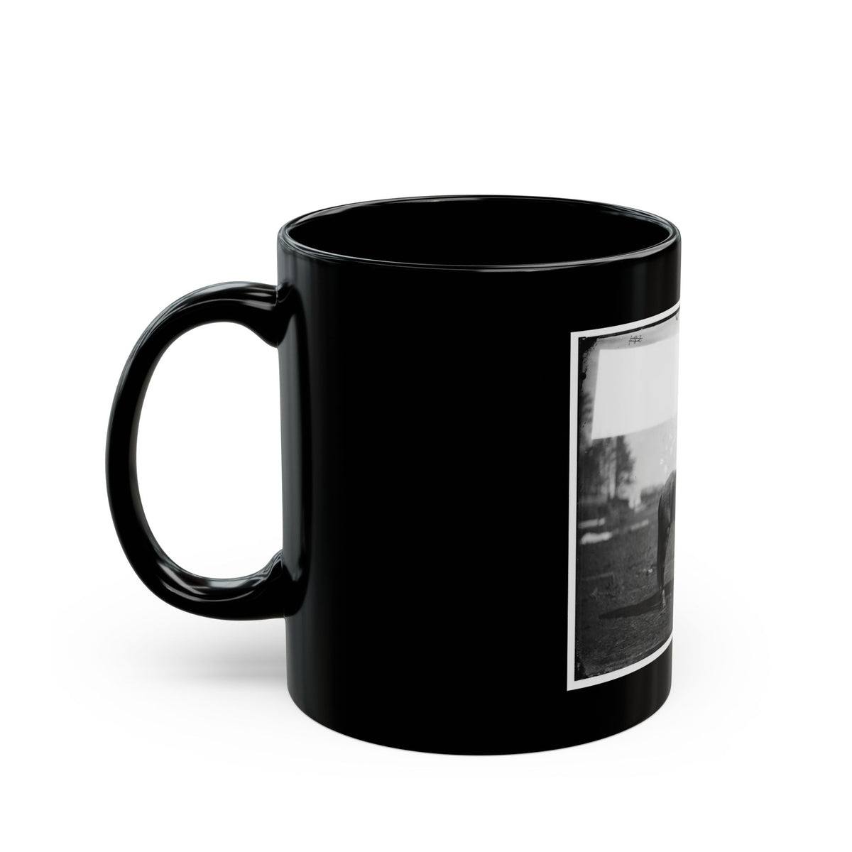 Brandy Station, Virginia. Capt. Beckwith's Horse, Headquarters, Army Of The Potomac (U.S. Civil War) Black Coffee Mug