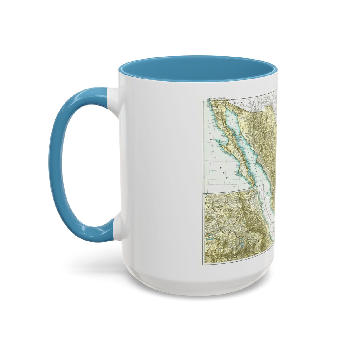 Central America & Mexico (1916) (Map) Accent Coffee Mug