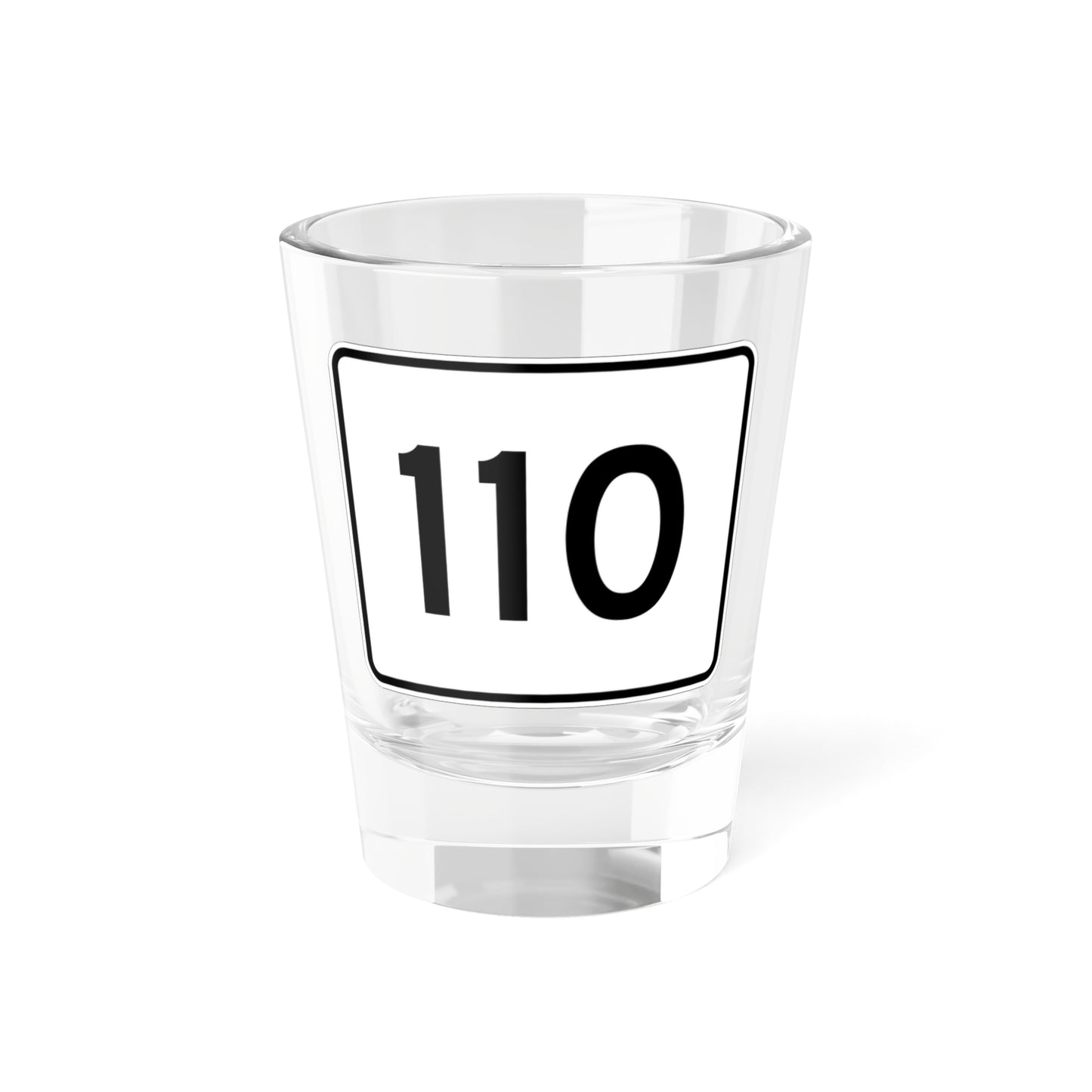 MA Route 110 (Massachusetts) (Road Sign) Shot Glass 1.5oz