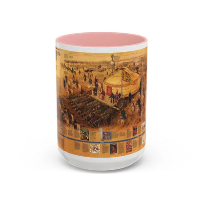 Mongols, The (1996) (Map) Accent Coffee Mug-15oz-Pink-Go Mug Yourself