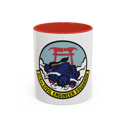 374 Civil Engineer Squadron PACAF (U.S. Air Force) Accent Coffee Mug
