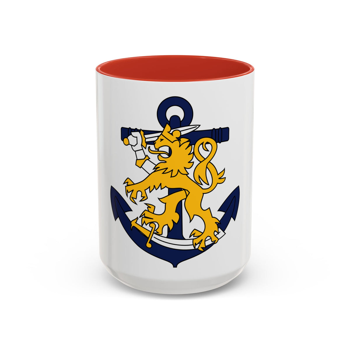 Coat of Arms of Finnish Navy - Accent Coffee Mug
