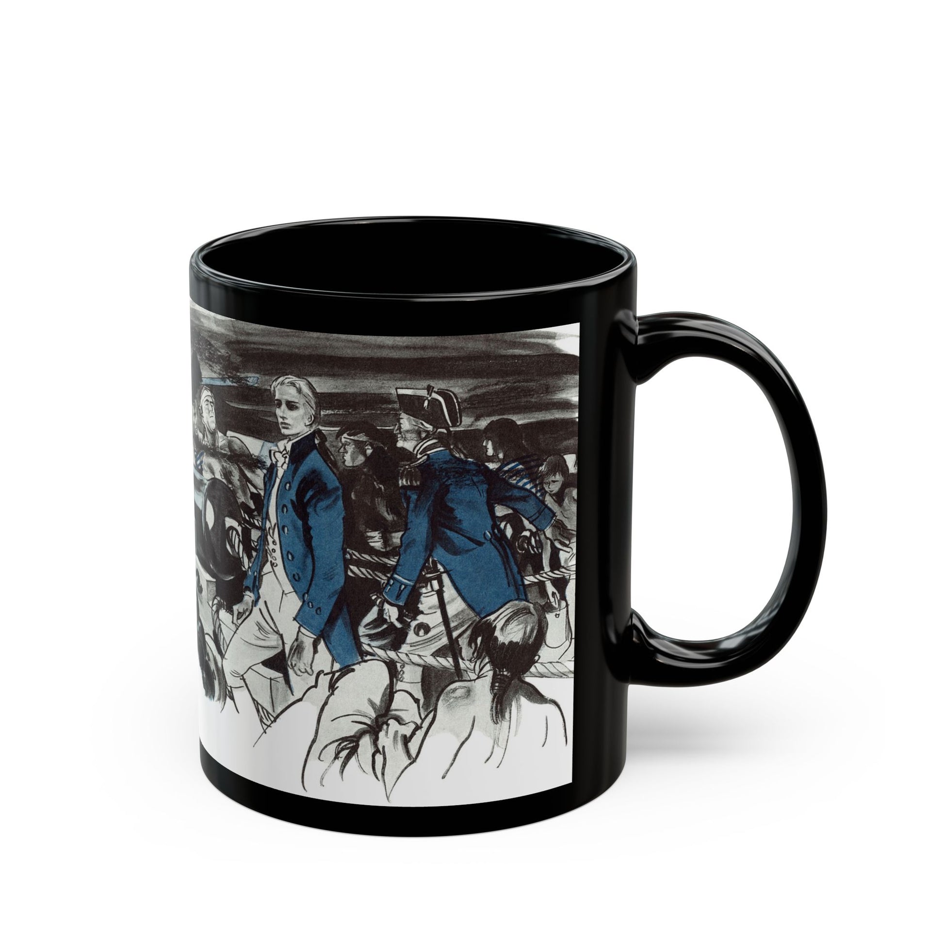 Gentian Hill by Elizabeth Goudge, Woman's Journal, 1949 - Black Coffee Mug-Go Mug Yourself