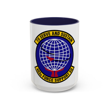 403 Force Support Squadron AFRC (U.S. Air Force) Accent Coffee Mug