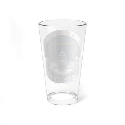 Emblem of the United States Capitol Police (United States) (Coat of Arms) Pint Glass 16oz