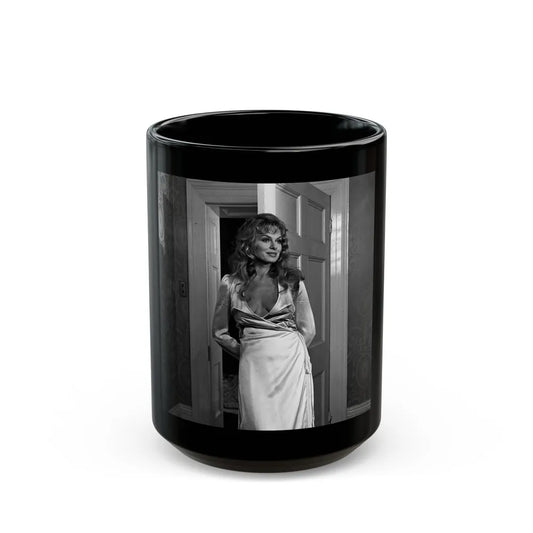 Julie Ege #257 (Vintage Female Icon) Black Coffee Mug-15oz-Go Mug Yourself