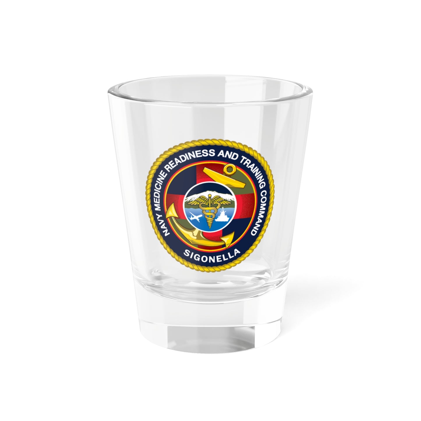 NMRTC Sigonella (U.S. Navy) Shot Glass 1.5oz