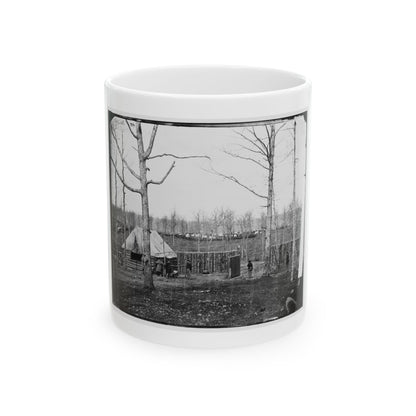 Rappahannock Station, Va. Sutler's Hut And Stockade Of 50th New York Engineers (U.S. Civil War) White Coffee Mug