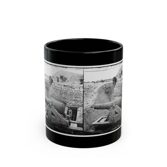 James River, Va. Another Confederate Gun Emplacement At Howlett House, Trent's Reach (U.S. Civil War) Black Coffee Mug