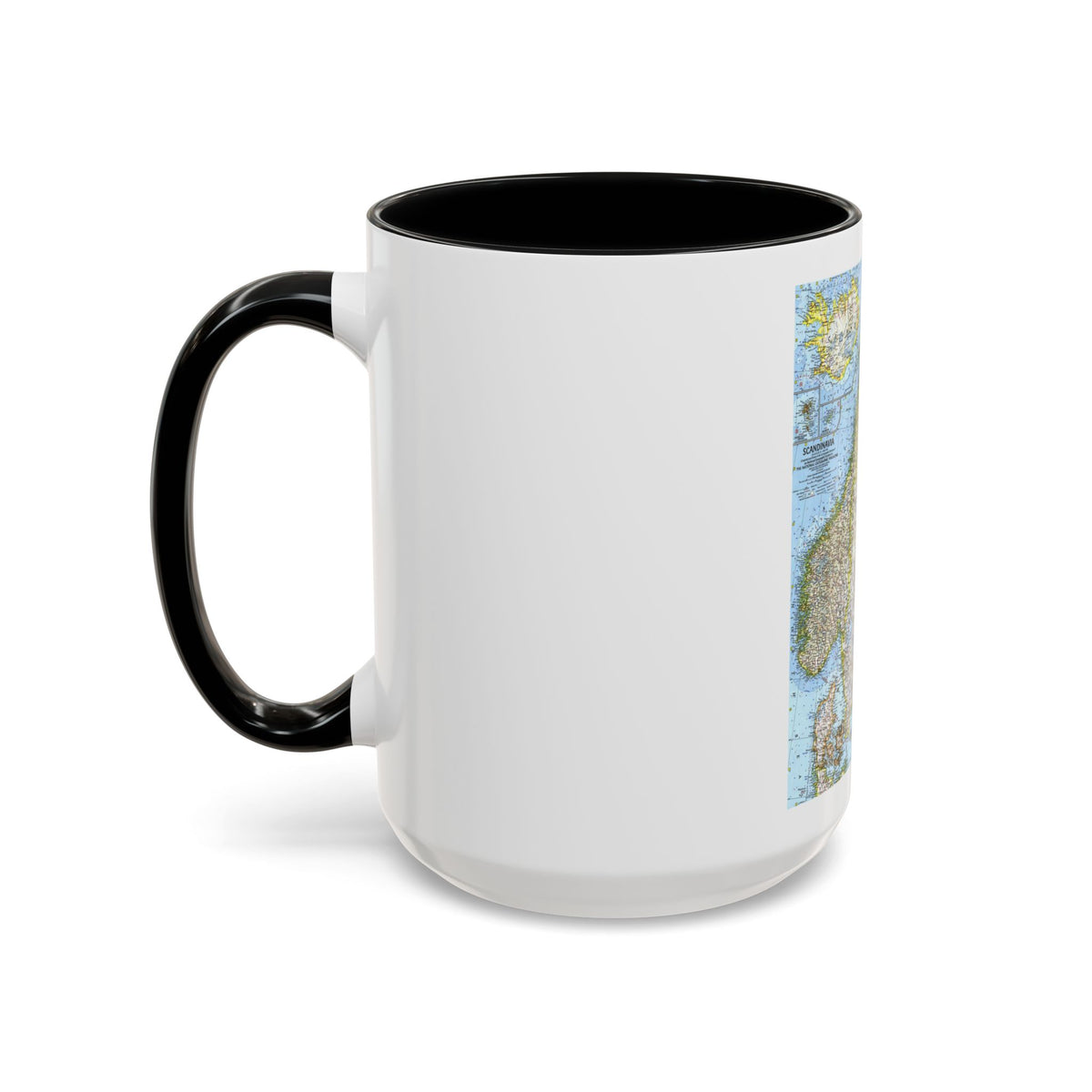 Scandinavia (1963) (Map) Accent Coffee Mug