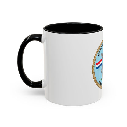 USCG Activities Europe the Netherlands (U.S. Coast Guard) Accent Coffee Mug