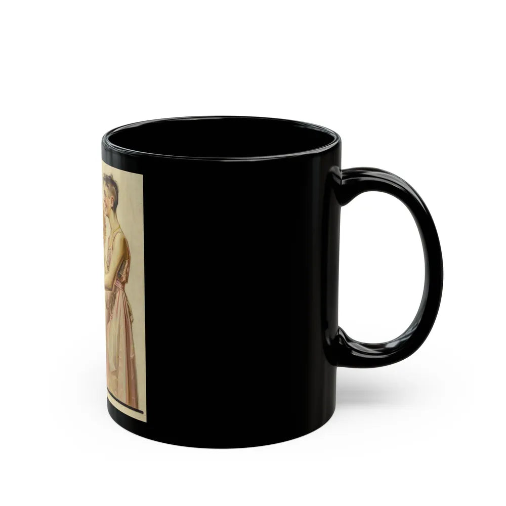 Costume Surprise, The Saturday Evening Post cover, February 12, 1921 - Black Coffee Mug-Go Mug Yourself