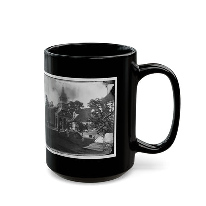 Culpeper Court House, Va.  Court House, With A Group Of Confederates Captured At Cedar Mountain On Balcony (U.S. Civil War) Black Coffee Mug