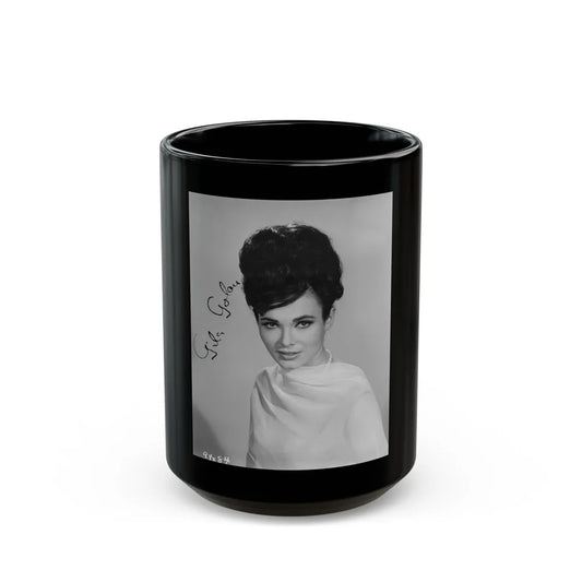 Gila Golan #77 (Vintage Female Icon) Black Coffee Mug-15oz-Go Mug Yourself