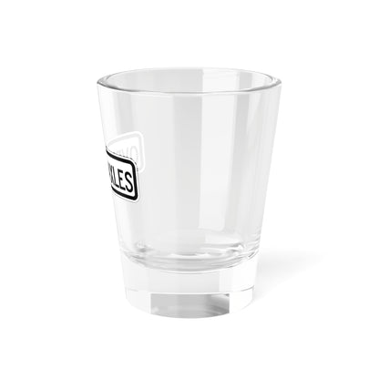 MUTCD-CA R20D-2 (California) (Road Sign) Shot Glass 1.5oz