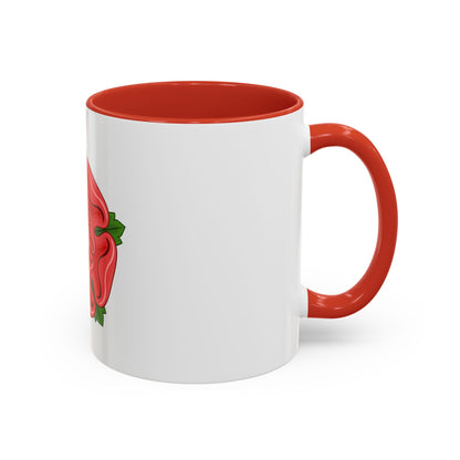 Red Rose Badge of Lancaster - Accent Coffee Mug