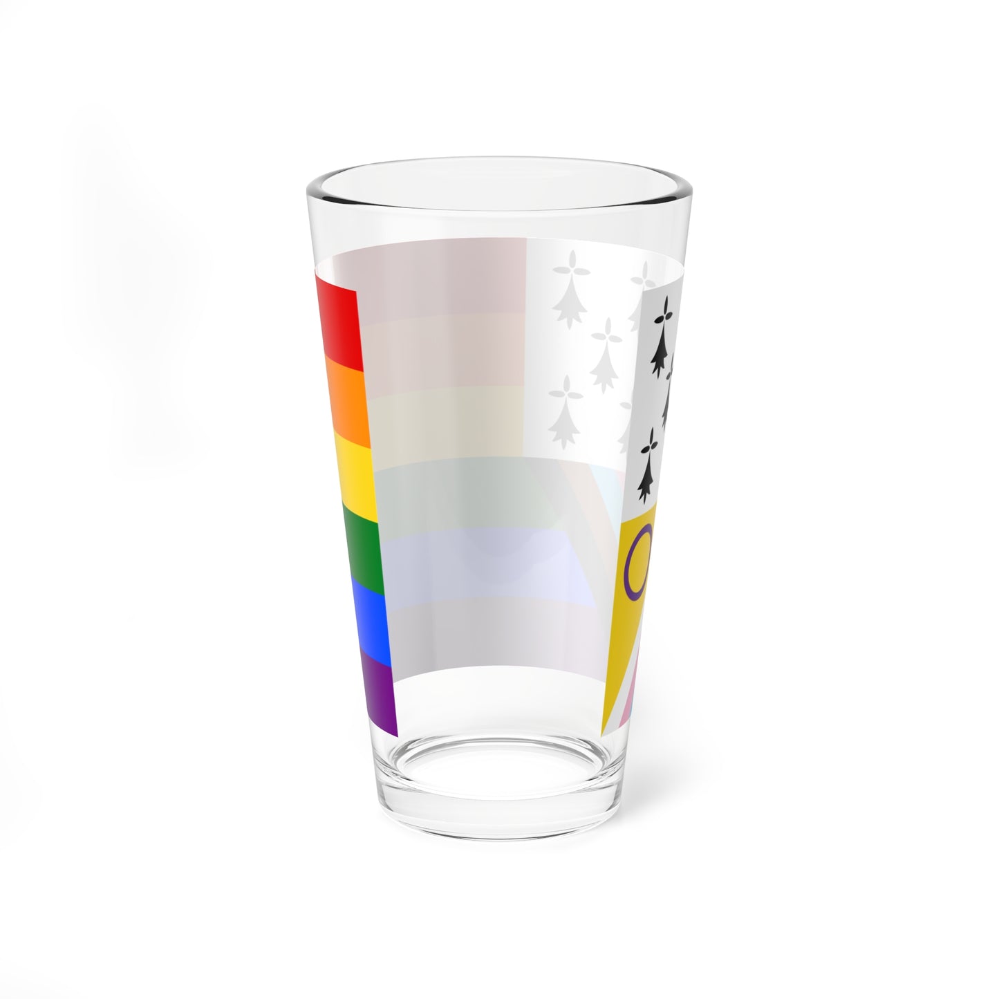 Gwenn-ha-du lgbt (Belgium) Pint Glass 16oz