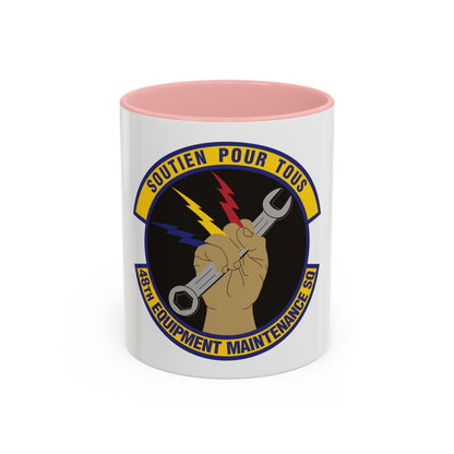 48th Equipment Maintenance Squadron (U.S. Air Force) Accent Coffee Mug