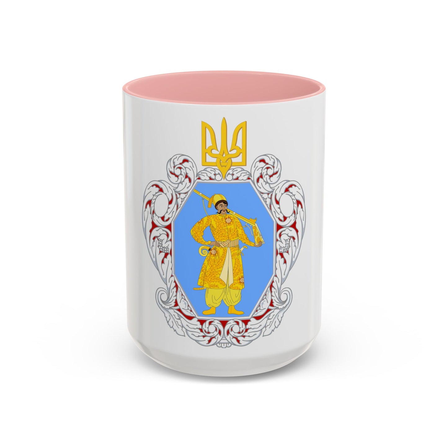 Coat of Arms of the Ukrainian State - Accent Coffee Mug