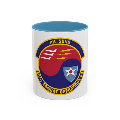 607th Combat Operations Squadron (U.S. Air Force) Accent Coffee Mug