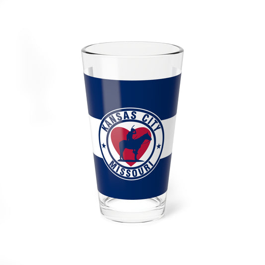 Flag of Kansas City Missouri 1944-1972 (United States) Pint Glass 16oz