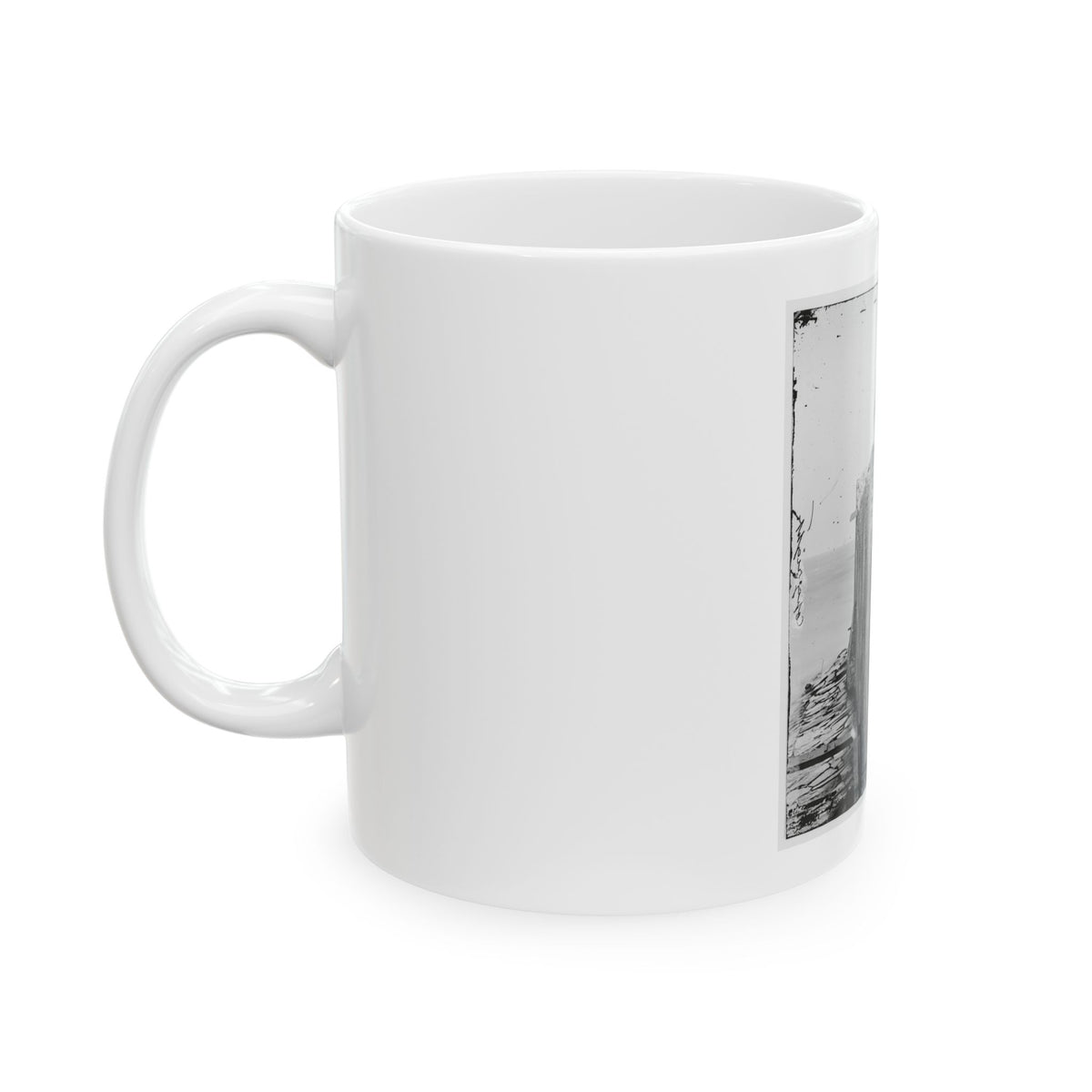 Charleston, S.C. Breach Patched With Gabions On The North Wall Of Fort Sumter (U.S. Civil War) White Coffee Mug