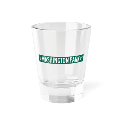 S Washington Park Ct Chicago (Illinois) (Road Sign) Shot Glass 1.5oz