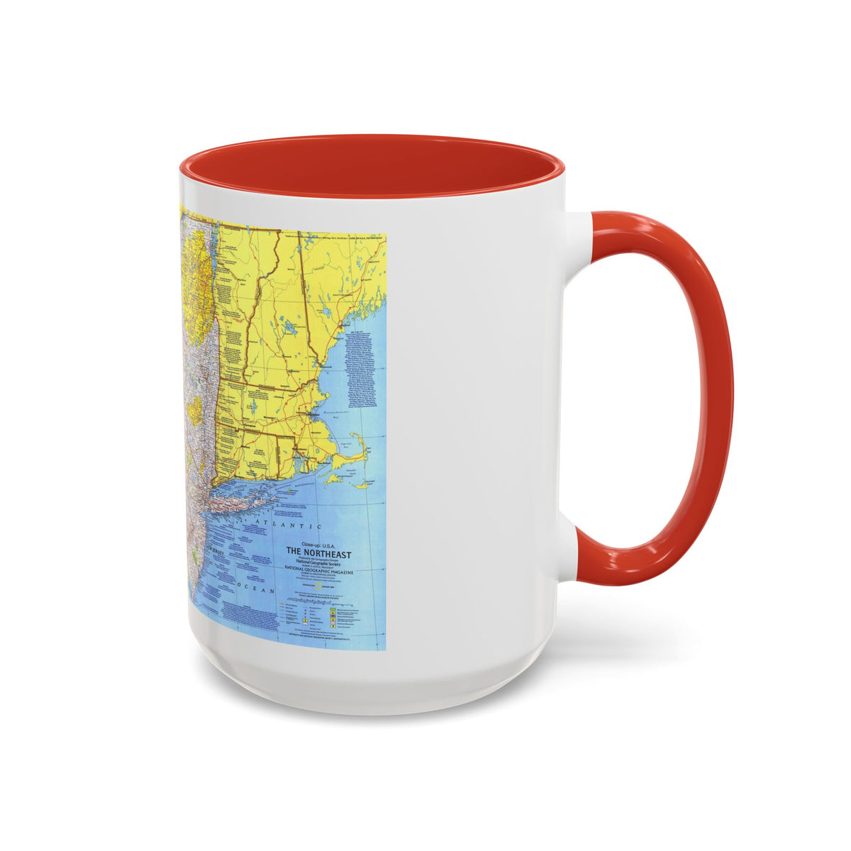 USA - Northeast 1 (1978) (Map) Accent Coffee Mug