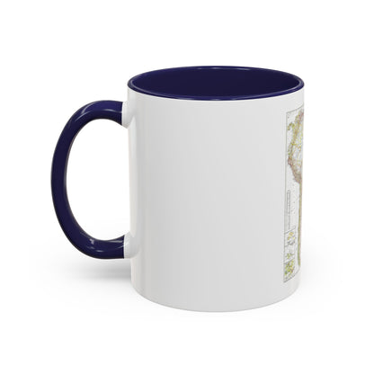 South America (1950) (Map) Accent Coffee Mug