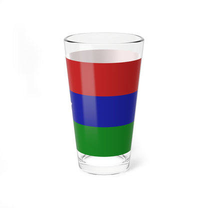 Bandera del Municipio Santos Marquina (Venezuela) Pint Glass 16oz