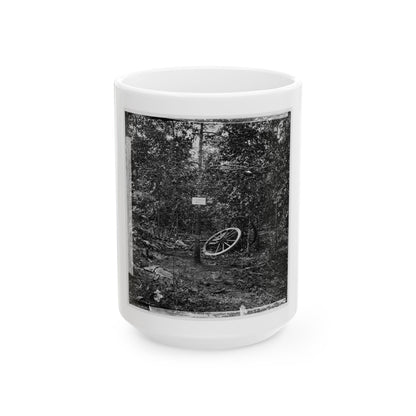Atlanta, Georgia (Vicinity). Spot In Woods Where Gen. James B. Mcpherson Was Killed, July 22, 1864-2 (U.S. Civil War) White Coffee Mug