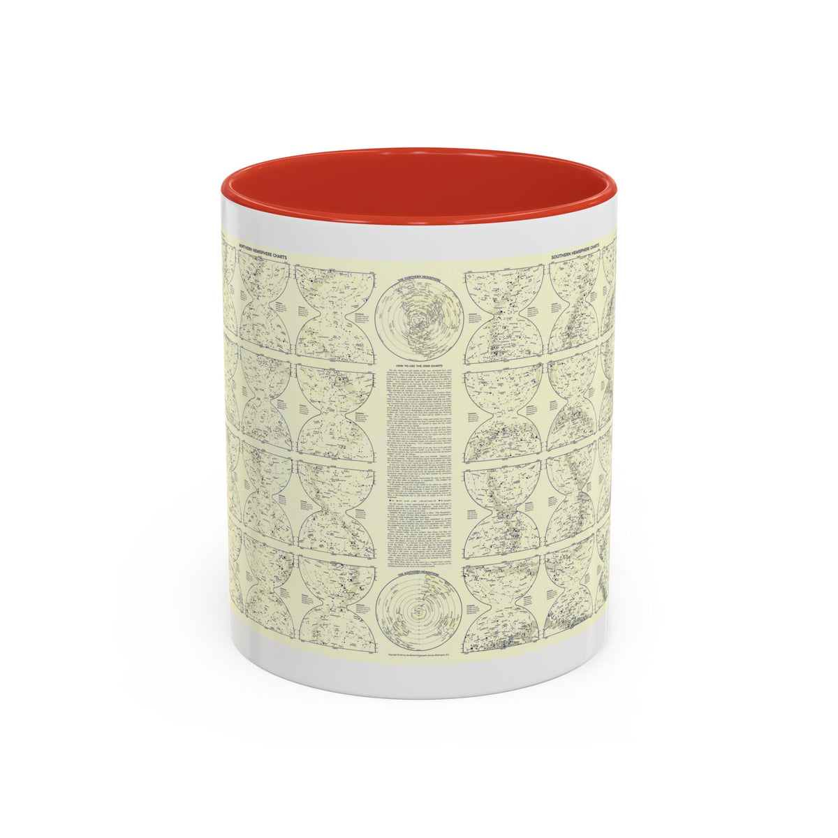 Heavens, The 2 (1957) (Map) Accent Coffee Mug